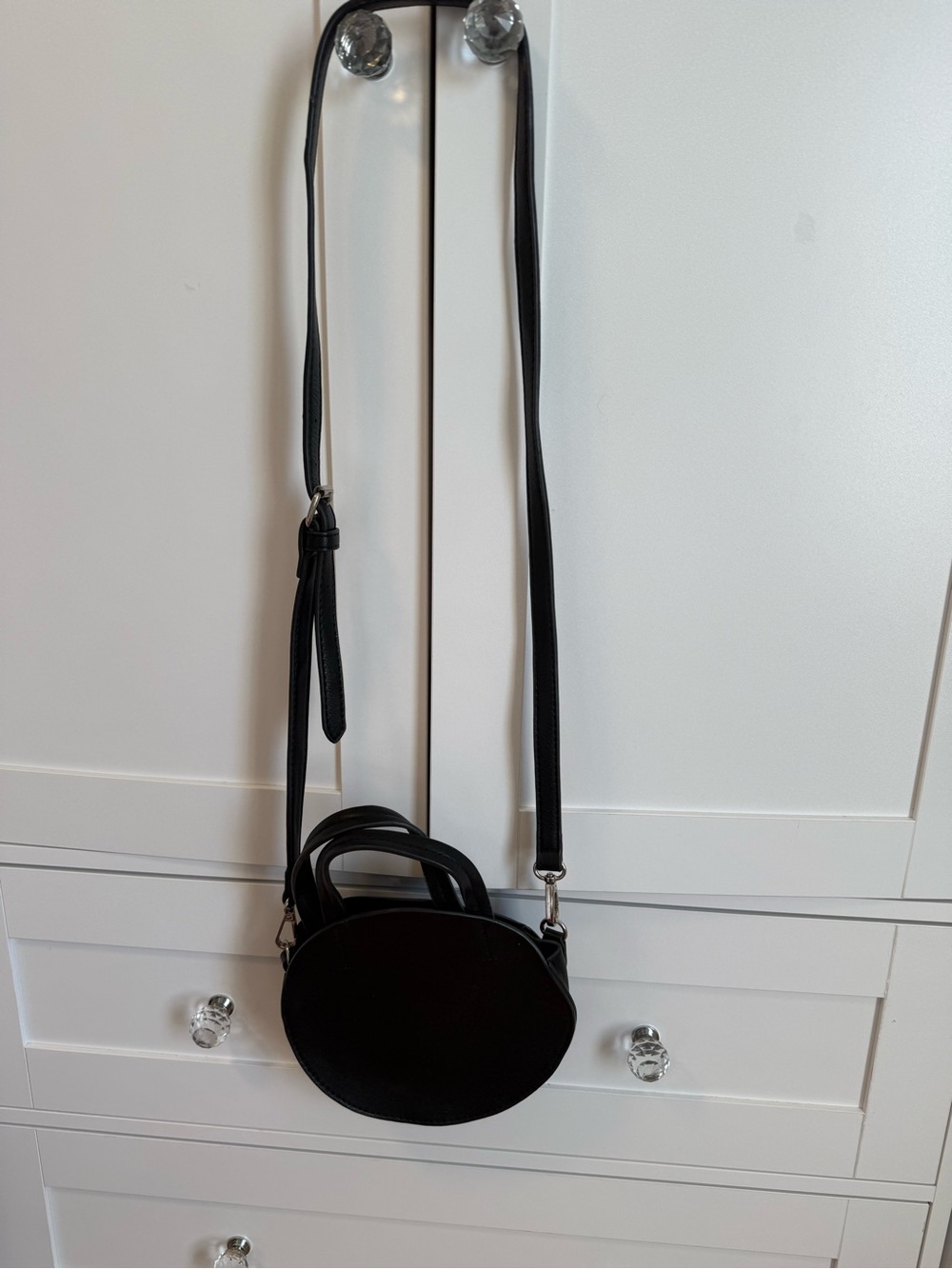Urban Outfitters Black Round Crossbody Purse